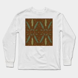 Leaf Jungle Pattern Long Sleeve T-Shirt